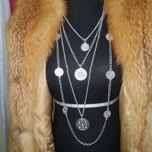 Silver Toned Coin Necklace from Premier Designs!